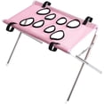 thumbnail image 3 of Pet Grooming Hammock Multi‑Functional Foldable Dog Shower Hammock Chair, Breathable 8‑Opening Mesh Design for Home Use Pet Nail Trimming Bath Support (Pink), 3 of 4