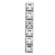 thumbnail image 5 of Tirador de cristal moderno y sencillo para puerta de armario con diamantes y doble orificio para cajón, 5 of 10