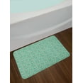 thumbnail image 2 of Monkeys Bath Mat, Funny Creatures with Curling Tails on a Background of Polka Dots, Plush Bathroom Decor Mat with Non Slip Backing, 29.5" X 17.5", Seafoam Dark Warm Taupe, by Ambesonne, 2 of 2