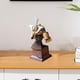 thumbnail image 5 of Casco samurái japonés, miniatura, decoración de escritorio para el hogar y oficina, colección, adorno de estatua rústico decorativo, 5 of 9