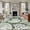 Green, Olive, Cream, variant on 2x6 Runner Rugs for Hallway, Blue Coastal Washable Rug for Entryway, Kitchen Floor, Conch Nautical Summer Starfish Shell Coral Non Slip Area Rugs Low Pile Carpet for Home Decor
