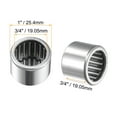 thumbnail image 2 of Uxcell 3/4x1x3/4" Needle Roller Bearings Full Complement Drawn Cup Steel Silver Tone 5pcs, 2 of 5