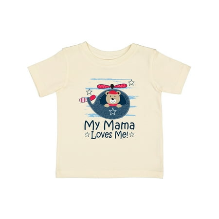 

Inktastic My Mama Loves Me Boys Helicopter Boys Baby T-Shirt