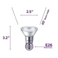 thumbnail image 2 of Philips LED PAR20 6W 3000K Dimerizable, foco de luz, paquete de 6, 2 of 7