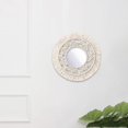 thumbnail image 6 of Baoblaze Macrame Woven Tapestry 13" Wall Hanging Tassel Fringe for Bedroom Party Home White Sparse, 6 of 8