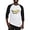Black/White, variant on CafePress - Too Cool For School Baseball Jersey - Cotton Baseball Jersey, 3/4 Raglan Sleeve Shirt