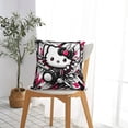 thumbnail image 4 of Hello Kitty Pillow Cover, Square Throw Pillow Cases For Couch Sofa Bed Living Room,Home Decorative, 20"X20", 4 of 9