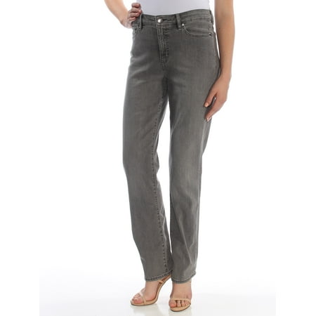 Ralph Lauren Woven Jeans - RALPH LAUREN Womens Gray Straight leg Jeans Size: 10