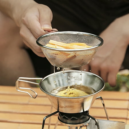 

ZEAVAN Outdoor Cooking Colanders Fine Workmanship Portable Useful Easy to Use Outdoor Colander