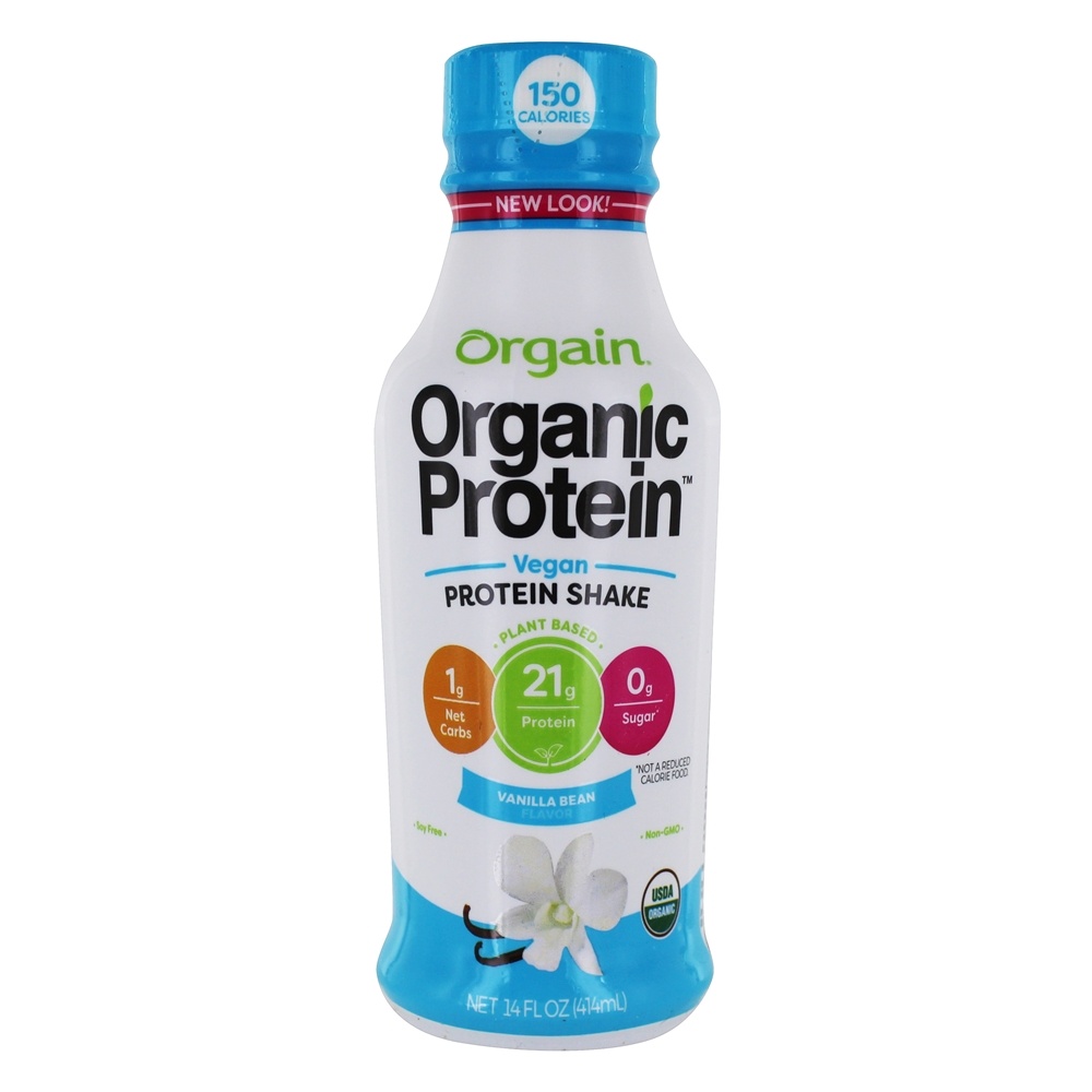 Orgain Organic Protein Vegan Protein Shake Vanilla Bean 14 fl. oz
