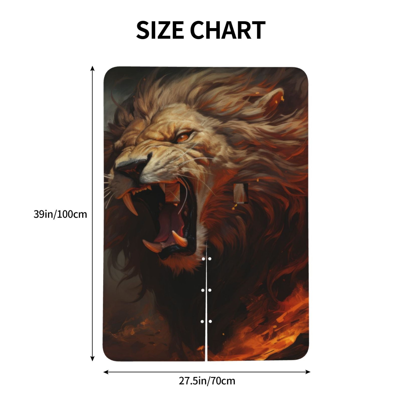 Naloa Cool Flame Lion A Baby Car Seat Cover, Breathable Baby Carrier Cover, Multiuse Baby Carrier Cover & Nursing Breastfeeding Cover