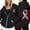 Black, variant on Arlun Womens Zipper Up Hoodies Sweatshirts Cancer Awareness Month Long Sleeve Hooded Tops Casual Loose Fit Comfortable Fall Winter Jackets White XL