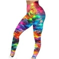 thumbnail image 4 of Buigttklop Christmas Leggings for Women Xmas Funny 3D Graphic High Waisted Yoga Pants Ankle Length Holiday Stretchy Tights, 4 of 6