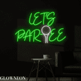thumbnail image 3 of Glowneon Let's Partee Neon Sign, Golf Led Sign, Golf Club Wall Decor, 3 of 4