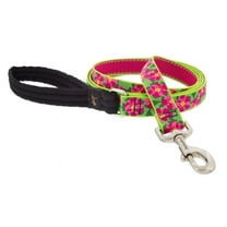 Lupine Dog Leash 4-Foot by 1" Wide Petunias