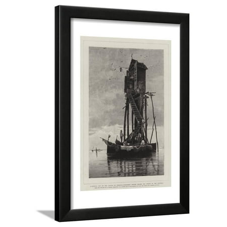 A Festival Day on the Laguna of Chioggia, Fishermen Singing before the Shrine of the Madonna Framed Print Wall Art By Herman David Salomon Corrodi