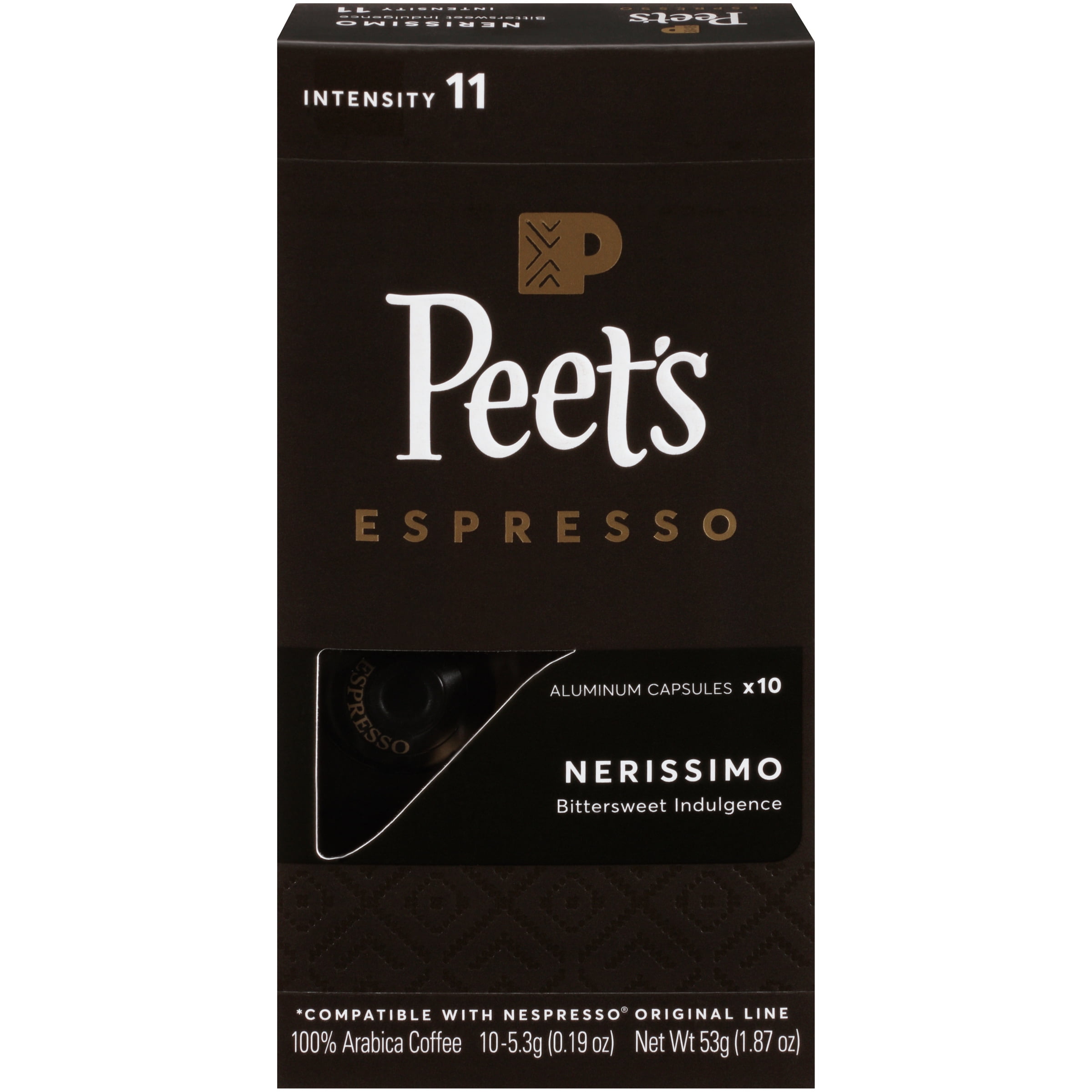 Peet's Nerissimo Espresso Capsules 10 ct Box