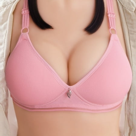 

Patlollav Womens Plus Size Bras Clearance Wire Free Push Up Hollow Out Bra Underwear