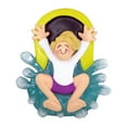 thumbnail image 6 of Personalized Water Slide Ornament - Pool Slide Ornament, Amusement Park Ornament, Water Tubing Ornament, Water Park Ornament, Ornaments for Kids - Blonde Female - Free Customization with Gift Box, 6 of 10