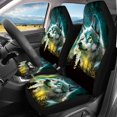 thumbnail image 3 of Pzuqiu Wolf Car Seat Covers Full Set Non-Slip, for Car Seats Sedan Seats Automotive Seats Suitable for Cars Trucks, 3 of 10