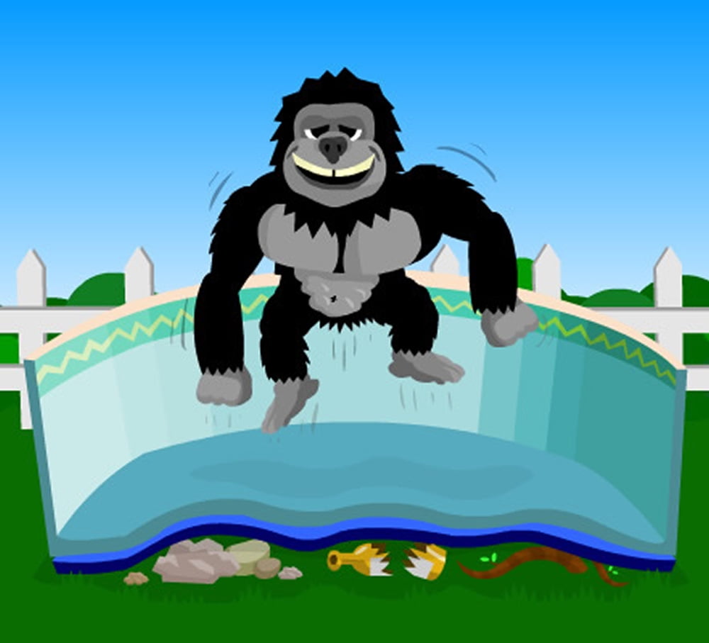 15'x26' Oval Gorilla Floor Pad For Above Ground Swimming Pools