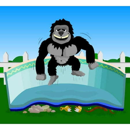 12'x20' Oval Gorilla Floor Pad For Above Ground Swimming