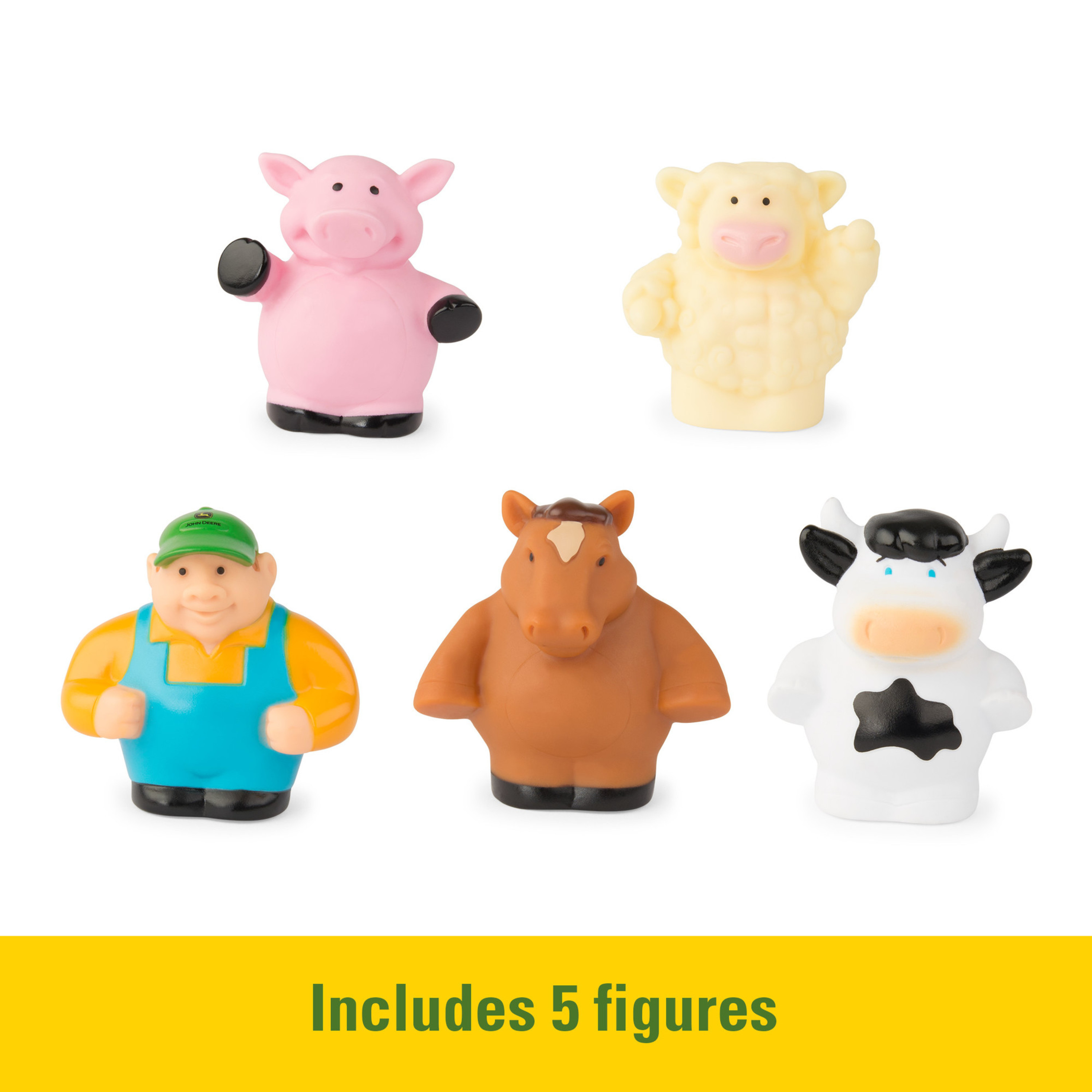 John Deere Animal Sounds Hayride Preschool Matching & Musical Tractor Toy, 6 Pieces - image 4 of 8
