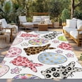 thumbnail image 2 of Easter Outdoor Rug for Patio/Deck/Porch, Non-Slip Large Area Rug 3 x 5 Ft, Spring Leopard Prints Bunny Colorful Eggs Flower Indoor Outdoor Rugs Washable Area Rugs, Camping Rug Carpet Runner, 2 of 8