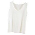 thumbnail image 1 of Sonducket Ropa interior térmica para mujer, chaleco sin costuras para Otoño Invierno, hogar, escuela, capa básica, Tops cálidos, ropa Camisetas sin mangas Blanco, 1 of 6