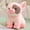 Pink-PK-clearacne, variant on WWG Plush Doll Toy for Girls, Soft Stuffed Animal Gift for Children, Pink White Khaki Polyester Toy for Playtime and Decorative Comfort