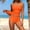Orange, variant on Women's Tummy Control One Piece Swimsuit - V Neck Sporty Bathing Suit with Adjustable Straps & Full Coverage