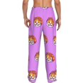 thumbnail image 6 of Mens Pajama Pants, Corgi In Sushi Roll Soft Sleep & Lounge Pants for Men, Cuteness Casual PJ Bottoms Pants with Pockets, 6 of 7