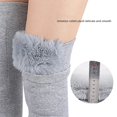 thumbnail image 6 of Ptetnvg Warm Knee Pads 1 Pair of Thickened Fleece Knee Sleeves Winter Warmth Non-slip High Elasticity Imitation Rabbit Fur Knee Pads, 6 of 9