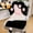 Black, variant on Adorable Cat Paw Office Chair Cushion with Memory Foam, Non-Slip Plush Chair Pillow for Gaming with Backrest for Adults and Pets for Room Decor (Black,50 * 90cm/19.7 * 35.4in)