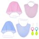 thumbnail image 1 of Funny Cosplay Pacifier Bib Set For Adults Perfect For Party Events Featuring Assorted Color Practical Design 2 Sets, 1 of 5