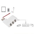 thumbnail image 2 of USB Hubs Ports USB 2.0 Mini Rotate Splitter Adapter Hub for PC Notebook Laptop Mac White, 2 of 4