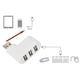 thumbnail image 2 of USB Hubs Ports USB 2.0 Mini Rotate Splitter Adapter Hub for PC Notebook Laptop Mac White, 2 of 4