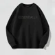 thumbnail image 4 of Ropa para hombre Sudaderas gráficas para hombre Sudadera sin capucha Cuello redondo Cuello redondo Top negro Jersey Otoño Ropa de calle Nuevo en No Brand, 4 of 5