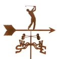 thumbnail image 1 of EZ Vane EZ1603-DK Male Golfer Weathervane with Deck Mount, 1 of 1