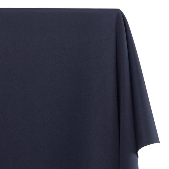 Scuba Double Knit Fabric 100% Polyester 58/60" inches Wide Sold By The Yard Many Colors (Navy Blue)