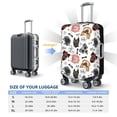 thumbnail image 6 of Haiem Hip Hop Dog Luggage Cover Printed Suitcase Covers for Luggage Elastic Washable Suitcase Protector Fits 18-32 Inch Luggage-Large, 6 of 9