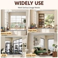 thumbnail image 5 of BEAUTYPEAK 55"x30" 3pcs Home Gym Full length Mirror Frameless Yoga Wall-mounted Mirror, 5 of 8