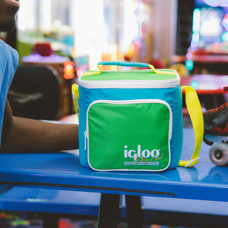 Igloo 90s Retro Collection Square Neon Lunch Box Soft Side Cooler