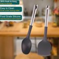 thumbnail image 3 of Juego completo de utensilios de cocina de acero inoxidable y nailon - 2 piezas esenciales de cocina resistentes al calor y aptos para alimentos Namotu CPB-US-YYM879-1, 3 of 5