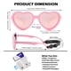 thumbnail image 3 of Lentes de Sol NULOOQ para Niñas con Forma de Corazón Polarizados, 3 Unidades, Edad 2-8 Años, 3 of 5