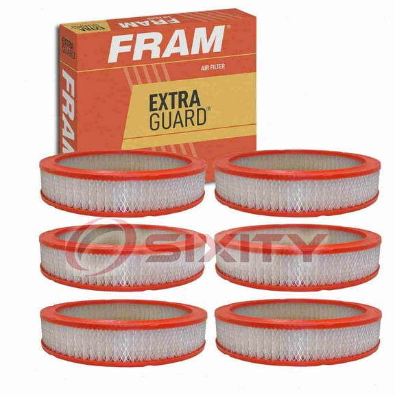 6 pc FRAM CA327 Extra Guard Air Filters for A1212C AE4939 AF4939 AF894 AZA113 CA4361 N32 Intake Inlet Manifold Fuel Delivery Filters