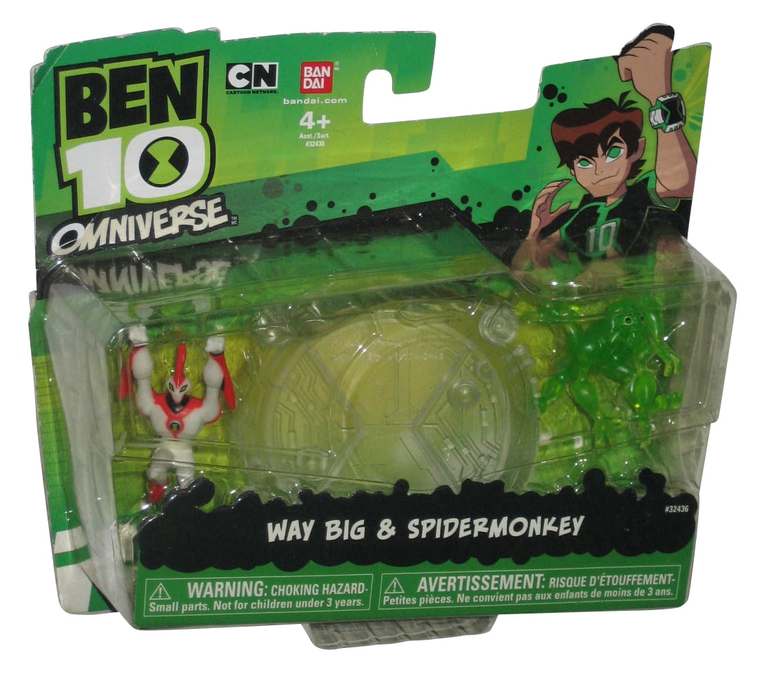 Ben 10 Omniverse Way Big & Spidermonkey (2012) Bandai Figure Set
