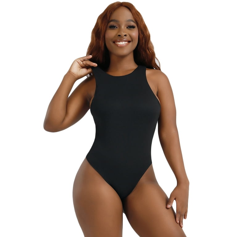 FOCUSSEXY Women's Sleeveless Bodysuit Soft Tank Tops Sexy
