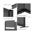 thumbnail image 2 of Modular Wall Room Divider System - Black Frame - 53" x 48" Starter Wall with Whiteboard, 2 of 4