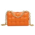thumbnail image 1 of Bolso pequeño tejido de moda Popular, bolso cuadrado pequeño y sencillo, color naranja, 1 of 5